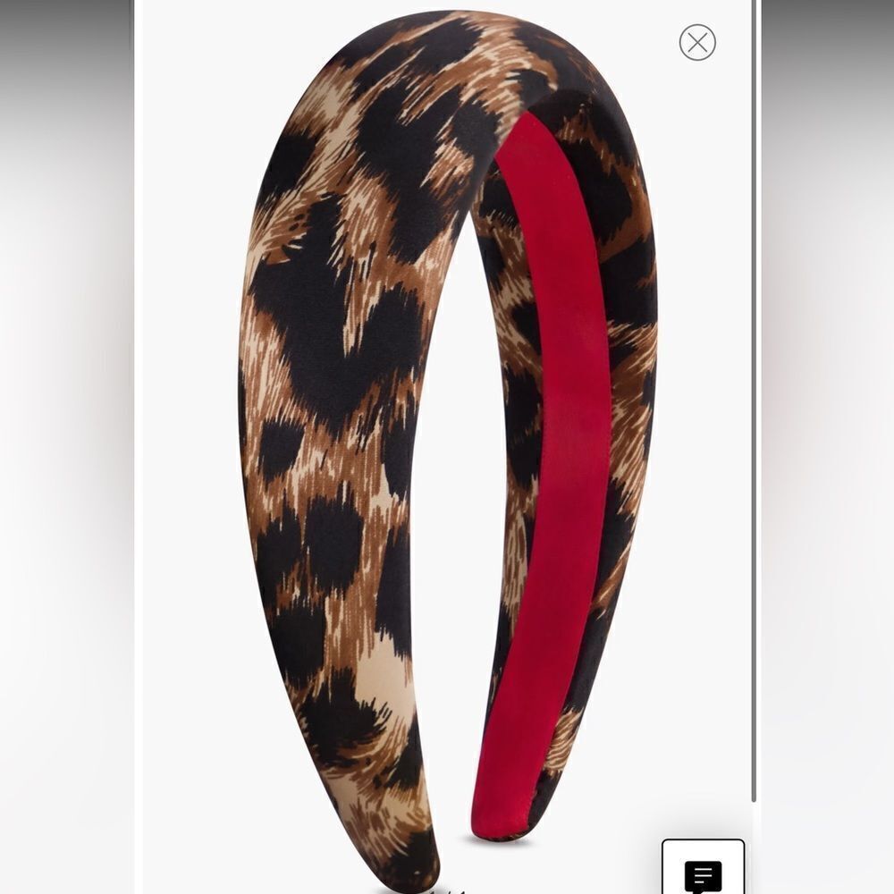 Bien Abye silk leopard spot headband